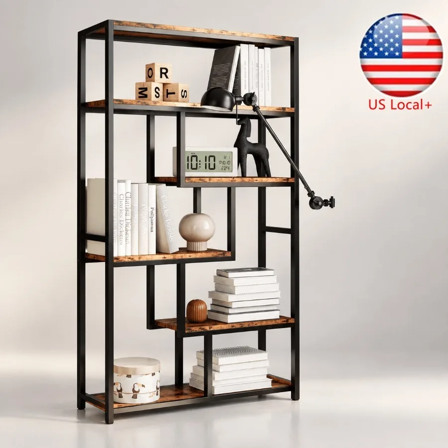 Bookshelf - Estanterías de 6 niveles, estanterías industriales