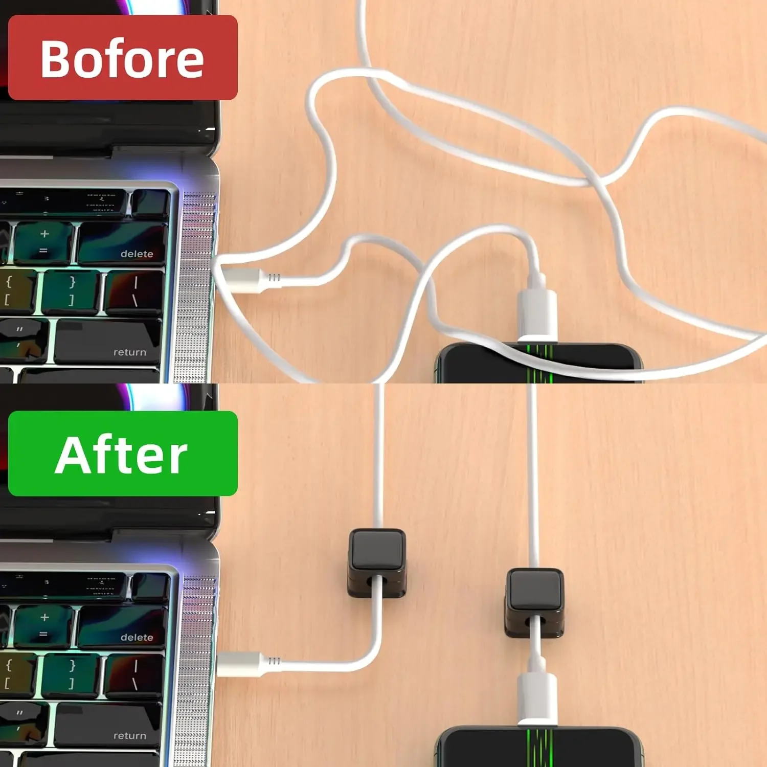 Mini organizador de cables, so - Desk Organizer reseña y precio