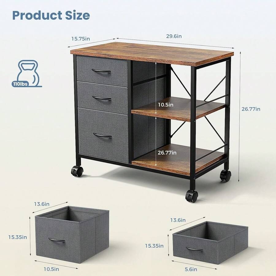 Sweetcrispy Archivador móvil d - Printer Stand reseña y precio
