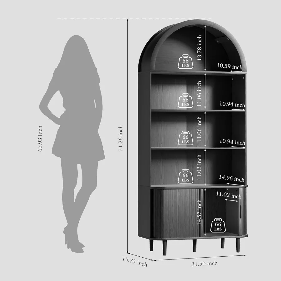 Estantería alta con diseño arq - Bookshelf reseña y precio