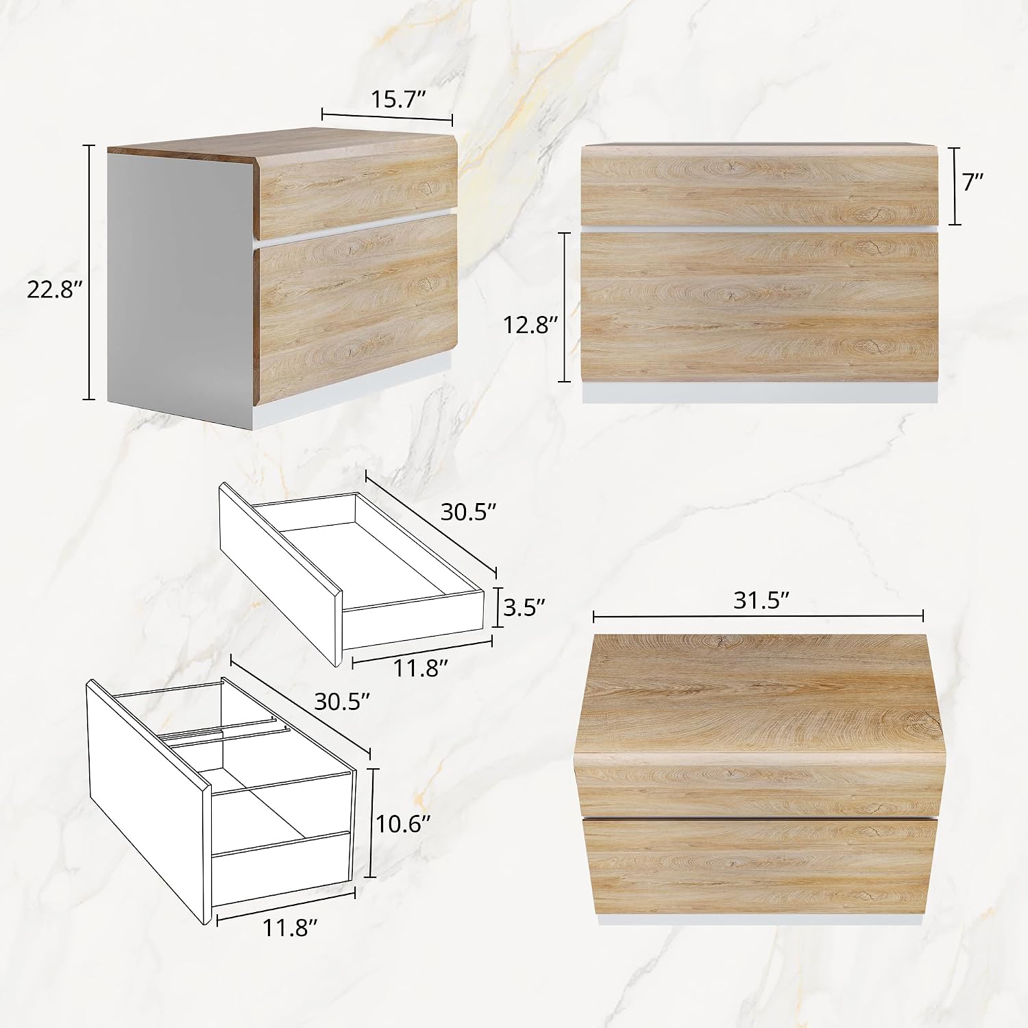 Archivador lateral de 2 cajone - Printer Stand reseña y precio