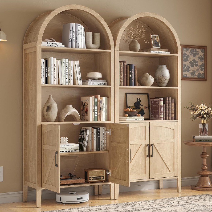 71 Librero con diseño curvo pa - Bookshelf reseña y precio